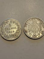 Frankrijk. 5 Francs 1840-A et 1867-BB (lot de 2 monnaies)