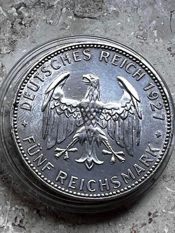 Duitsland, Weimar Republiek 5 Reichsmark Eberhard im Bart
