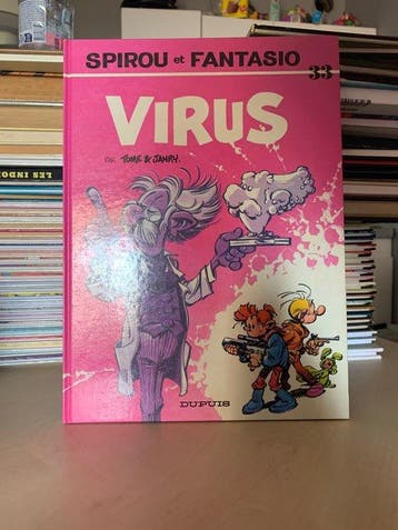 Spirou et Fantasio T33 + dédicace - C - 1 Album - Eerste, Boeken, Stripverhalen, Nieuw
