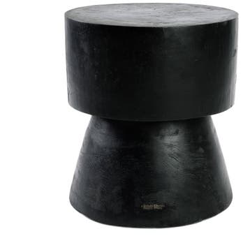 Bazar Bizar De Warmi Kruk - Zwart - Bijzettafel - Ongebruikt, Huis en Inrichting, Verzenden, Zo goed als nieuw, Hout, 45 tot 60 cm