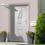vidaXL Voordeur 108x200 cm PVC wit, Doe-het-zelf en Bouw, Deuren en Vliegenramen, Verzenden, Nieuw