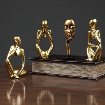 Denker Sculptuur Abstract Beeld - Decor Standbeeld Ornament, Verzenden, Nieuw