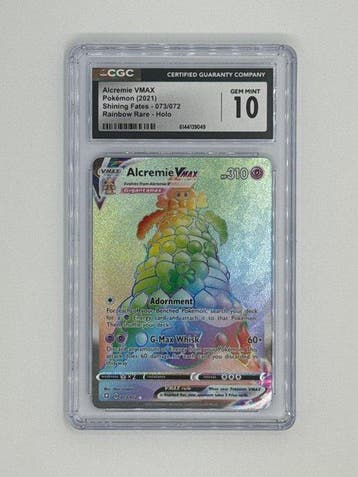 Pokémon - 1 Graded card - Alcremie VMAX 073/072 Foil, Full, Nieuw