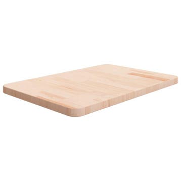 vidaXL Wastafelblad 60x40x2,5 cm onbehandeld massief, Verzenden, Nieuw