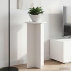 vidaXL Plantenstand 2 pcs Wit Ø40 x 80 cm Bewerkt hout, Verzenden, Nieuw