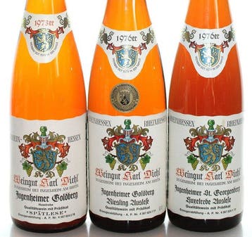 1973 + 1976 Riesling Auslese + Huxelrebe Auslese + Spätlese, Verzamelen, Nieuw