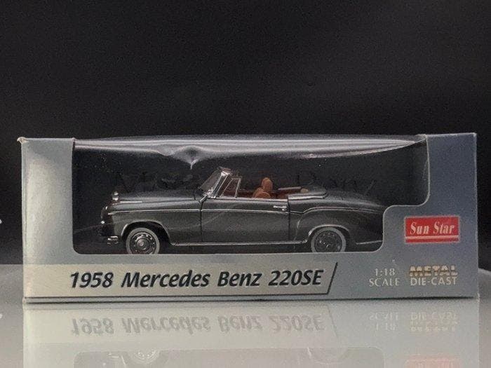 Sunstar 1:18 - Modelauto - 1958 Mercedes-Benz 220 SE, Hobby en Vrije tijd, Modelauto's | 1:5 tot 1:12