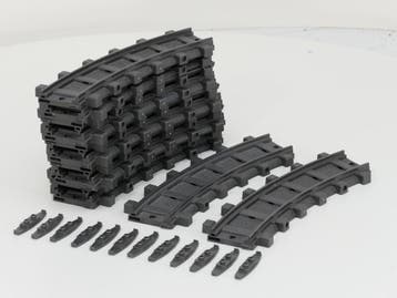 Playmobil 4385 RC-train rails 12x Bocht, Inc. verbindings..., Hobby & Loisirs créatifs, Ophalen of Verzenden