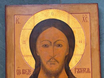 Icoon - Christus Pantokrator, grootformaat - Hout