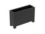 Aluminium plantenbak 120x40x80cm - Met poten