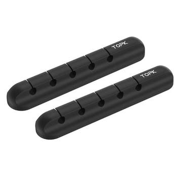 2-Pack Zelfklevende Kabelclips - 5 Clips Kabelbinder, Verzenden