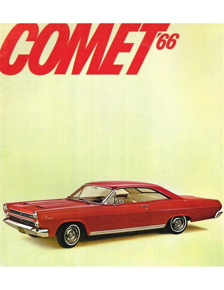 1966 MERCURY COMET BROCHURE ENGELS (USA), Boeken, Auto's | Folders en Tijdschriften