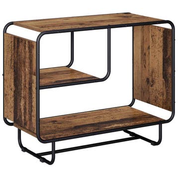 vidaXL Dressoir Eikenhout 80 x 37,5 x 64,5 cm Bewerkt hout, Verzenden, Nieuw