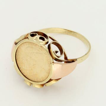 Ring - 14 karaat Geel goud, Nieuw