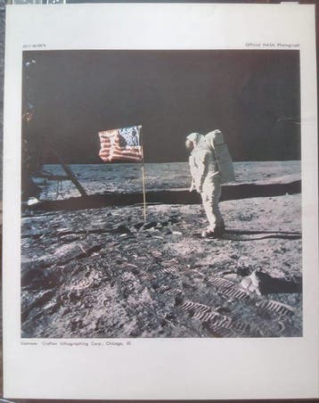 Een set van 12 fotos - Apollo 11 Vintage Mission