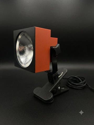 Philips - Lampe - Acier, Plastique - Spot vintage avec pince, Antiquités & Art
