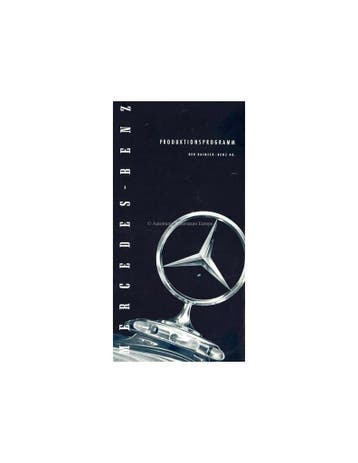 1953 MERCEDES BENZ PRODUKTIONSPROGRAMM BROCHURE DUITS, Boeken, Nieuw