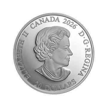 Canada. 20 Dollars 2026 Crown Birth of Queen Elizabeth II