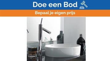 Bieden: Hansgrohe Axor stainless steel single, Ophalen of Verzenden