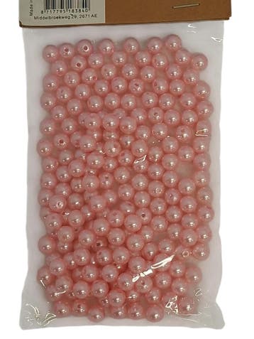 Parels rijgparels hbx104 Zachtroze 8 mm, Nieuw