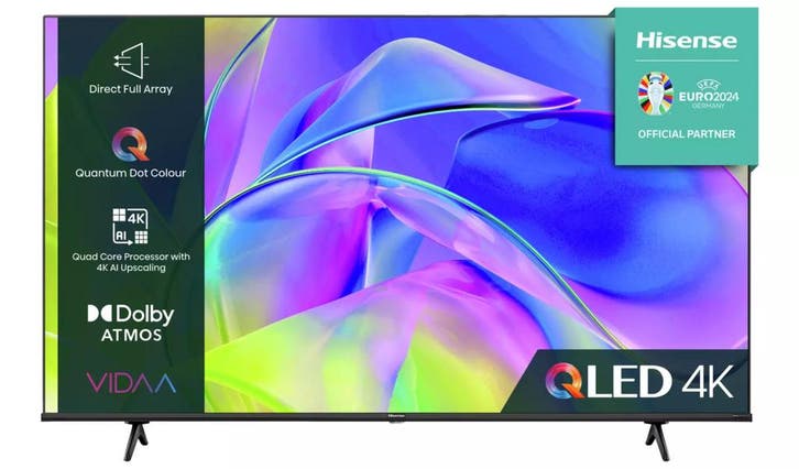 Hisense 55E78KQT - 55 inch - 4K QLED - 60 Hz - Smart TV, Audio, Tv en Foto, Televisies, Ophalen of Verzenden