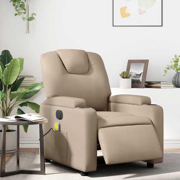 vidaXL Massagestoel verstelbaar elektrisch kunstleer, Huis en Inrichting, Fauteuils, Verzenden, Nieuw