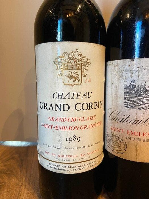 1982 Chateau Grand Corbin Despagne, 1989 Chateau Grand, Verzamelen, Wijnen