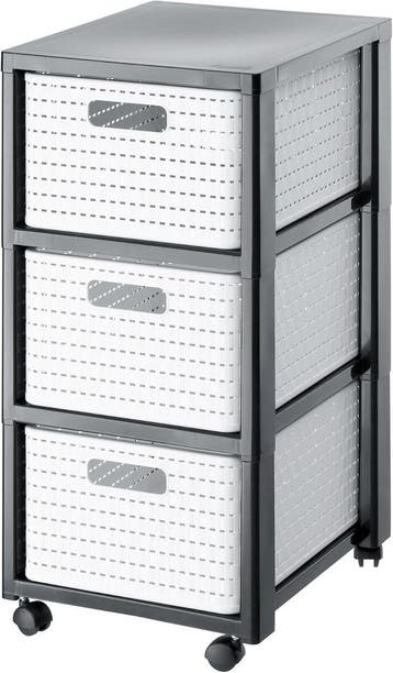 Caisson blanc 3 tiroirs - Seconde chance - 32% de reduction, Verzenden, Rotanlook
