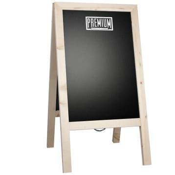 Krijtstoepbord Steigerhout Blank 46x80 cm, Verzenden