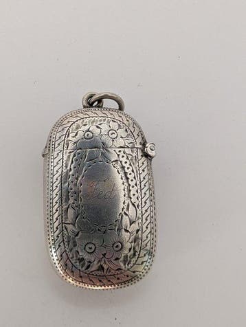 Étui Vesta - Argent 925, Antiquités & Art, Antiquités | Argent & Or