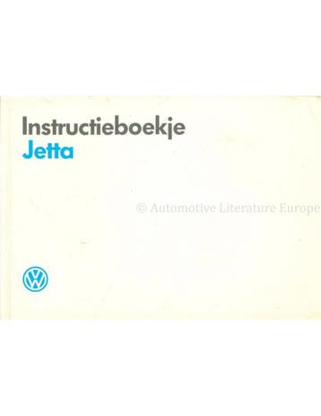 1990 VOLKSWAGEN JETTA INSTRUCTIEBOEKJE NEDERLANDS, Auto diversen, Handleidingen en Instructieboekjes