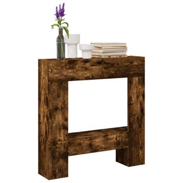 vidaXL Haardombouw 81x18x82 cm bewerkt hout gerookt, Verzenden, Nieuw