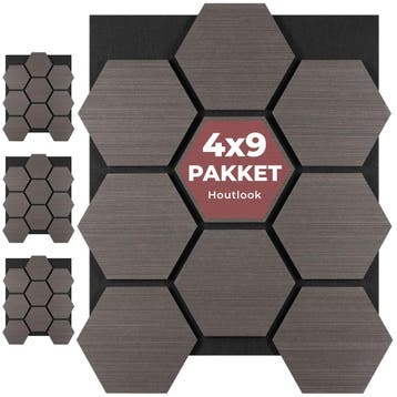 Akoestische panelen Sonic Shield houtlook - eiken grijs, Verzenden
