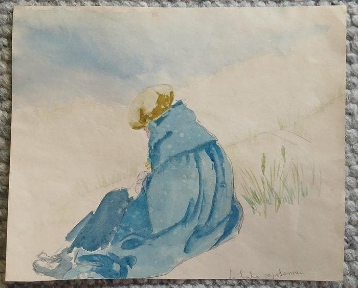 Belgische school (XIX) - In de duinen - omgeving Knokke, Antiek en Kunst, Kunst | Schilderijen | Klassiek