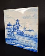 Antique Carreau - Openluchtje Vissers - Antique - 1880-1890