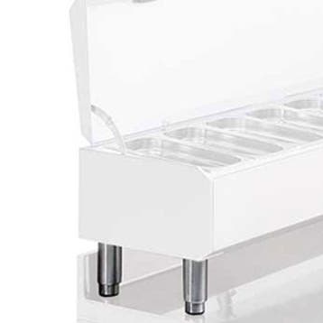 Kit van 4 R.V.S . poten voor structuren GN 1/4, regelbaar, Verzenden, Nieuw in verpakking, Koelen en Vriezen