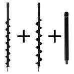 Kibani Grondboren Set 60 MM + 80 MM + Verlengstuk Lengte 500