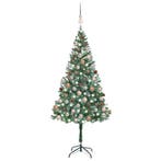 vidaXL Kunstkerstboom met verlichting kerstballen, Diversen, Verzenden, Nieuw