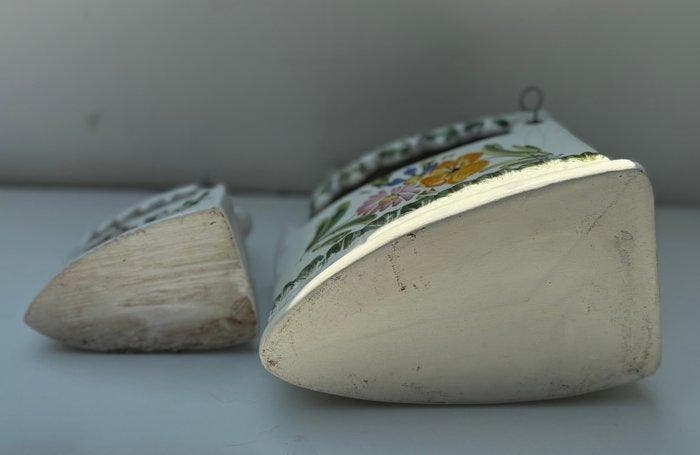 Container - Faience - Set van 2 Vintage Nove-Bas, Antiek en Kunst, Curiosa en Brocante