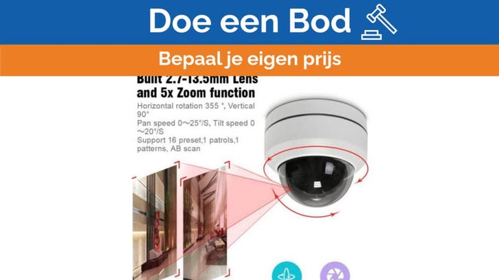 Bieden: PTZ camera AHD-CVBS 2MP resolution with 2.8-12mm le, Watersport en Boten, Navigatiemiddelen en Scheepselektronica, Ophalen of Verzenden
