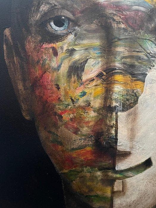 Fabien Delaube - Jack, Antiek en Kunst, Kunst | Schilderijen | Modern