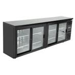 Polar U-serie bardisplay met 4 schuifdeuren, Verzenden