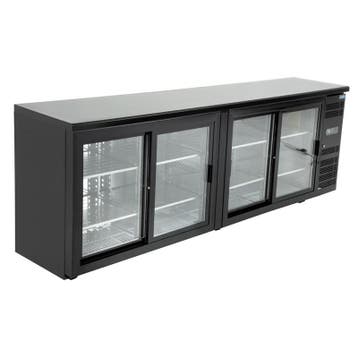 Polar U-serie bardisplay met 4 schuifdeuren, Verzenden