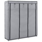 vidaXL Kledingkast met vakken en stangen 150x45x175 cm stof, Verzenden, Nieuw