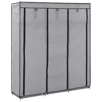 vidaXL Kledingkast met vakken en stangen 150x45x175 cm stof, Verzenden