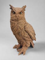 Beeld, large owl - 27 cm - polyresin