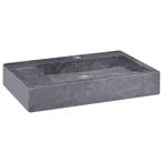 vidaXL Gootsteen 58x39x10 cm marmer zwart, Doe-het-zelf en Bouw, Sanitair, Verzenden, Nieuw