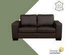 Leren bank Enjoy - 2 zits - Toledo Caffe (donkerbruin) -, Antiek en Kunst, Ophalen of Verzenden