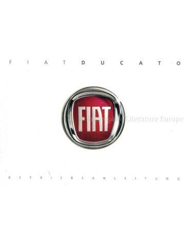 2012 FIAT DUCATO INSTRUCTIEBOEKJE DUITS, Ophalen of Verzenden