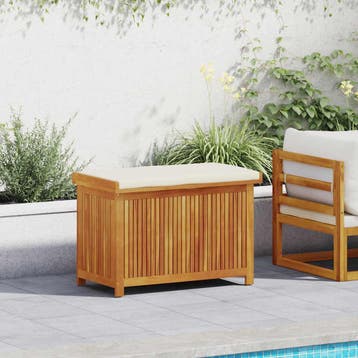 vidaXL Kussenbox voor buiten 90x50x60,5 cm massief, Verzenden, Nieuw
